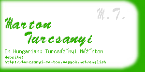 marton turcsanyi business card